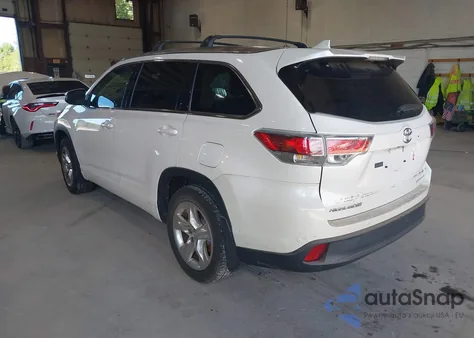 2015 Toyota Highlander Limited V6 from USA, damaged, VIN 5TDDKRFH1FS117329